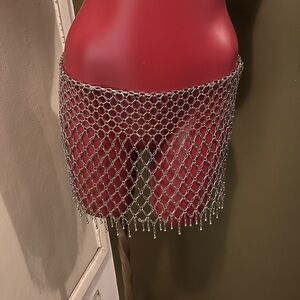Victoria’s Secret metal chain lingerie skirt